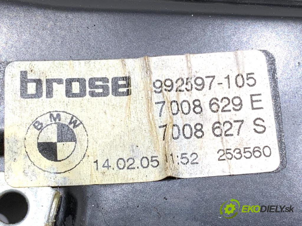 BMW E64 kabriolet 2005 190 kW 630 i 2996 mechanismus okna levý zadní část 7008629