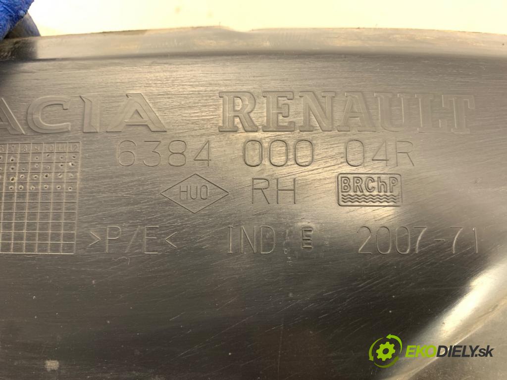 DACIA DUSTER SUV 2013 66 kW 1.5 dCi (HSAJ) 1461 podblatník pravý přední část 638400004R