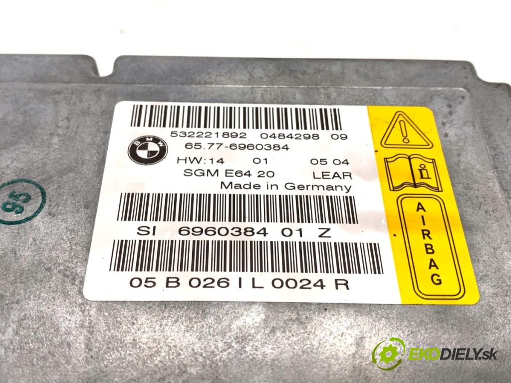 BMW E64 kabriolet 2005 190 kW 630 i 2996 senzor airbag 6960384 (Snímač)