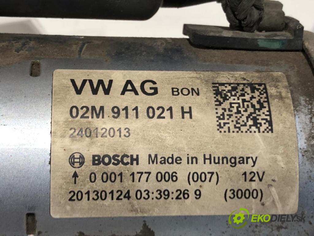 SKODA CITIGO liftback 2013 44 kW 1.0 999 Štartér 02M911021H (Štartér)