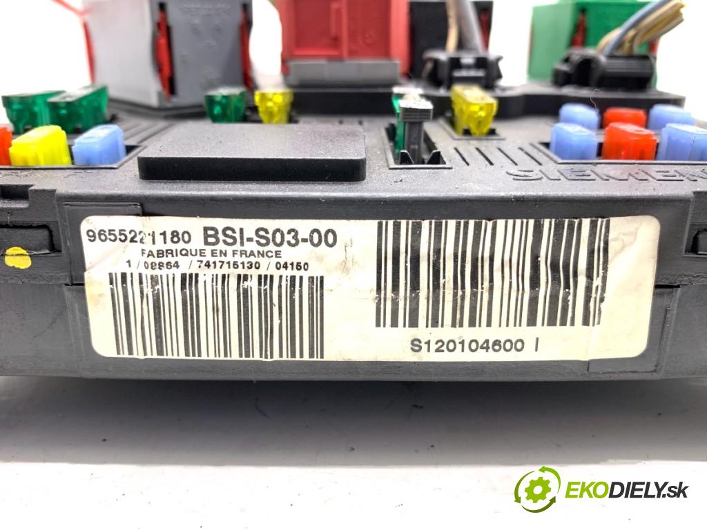 PEUGEOT 407 sedan 2004 100 kW 2.0 (6DRFNB, 6DRFNE) 1997 Modul BSI 9655221180 (Poistková skrinka)
