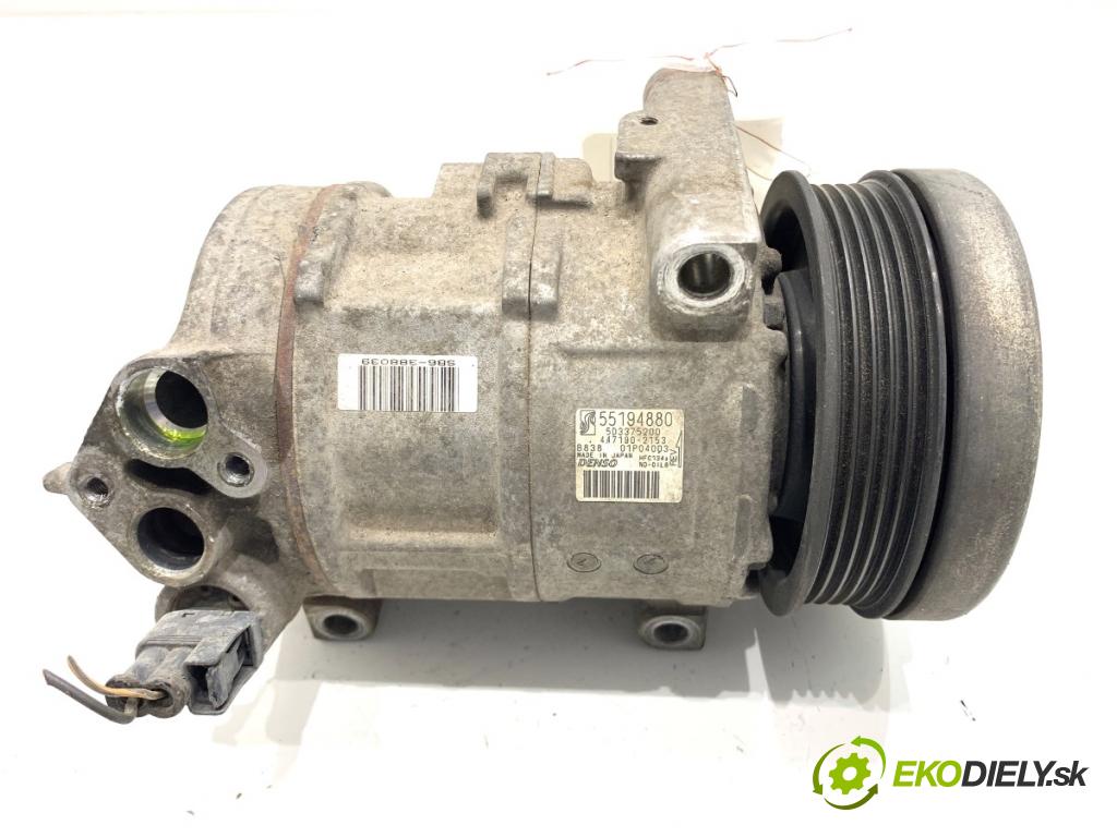 FIAT PUNTO EVO liftback 2012 51 kW 1.2 1242 kompresor klimatizace 55194880 (Kompresory)