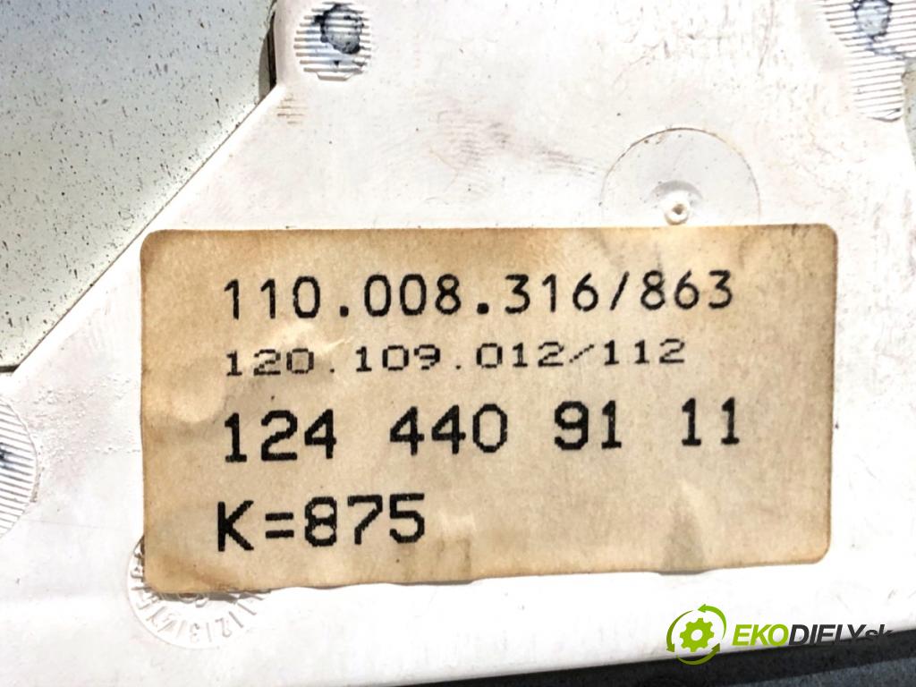 MERCEDES-BENZ W124 sedan 1992 100 kW 200 E (124.019) 1998 Prístrojovka 1244409111 (Prístrojová doska)