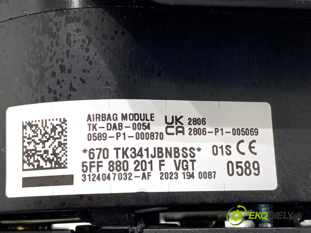 CUPRA ATECA  2023 110 kW 1.5 TSI 1498 AirBag volantu 5FF880201F (Airbagy)