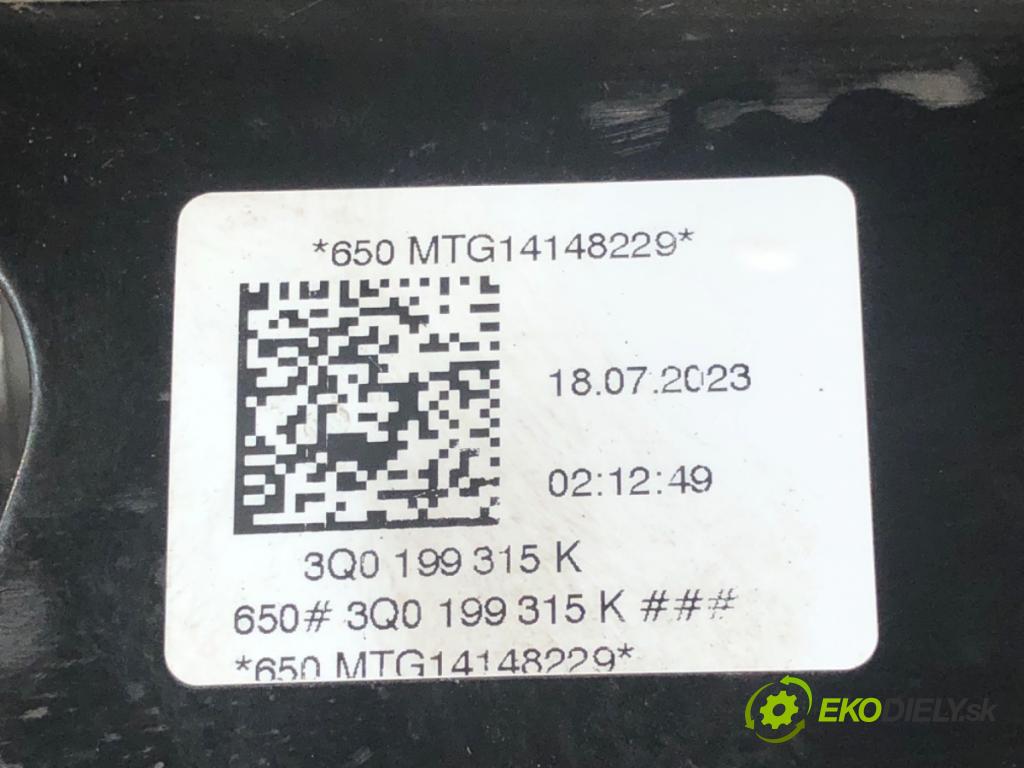 CUPRA ATECA  2023 110 kW 1.5 TSI 1498 Výstuha pod Motor 3Q0199315K (Výstuhy predné)