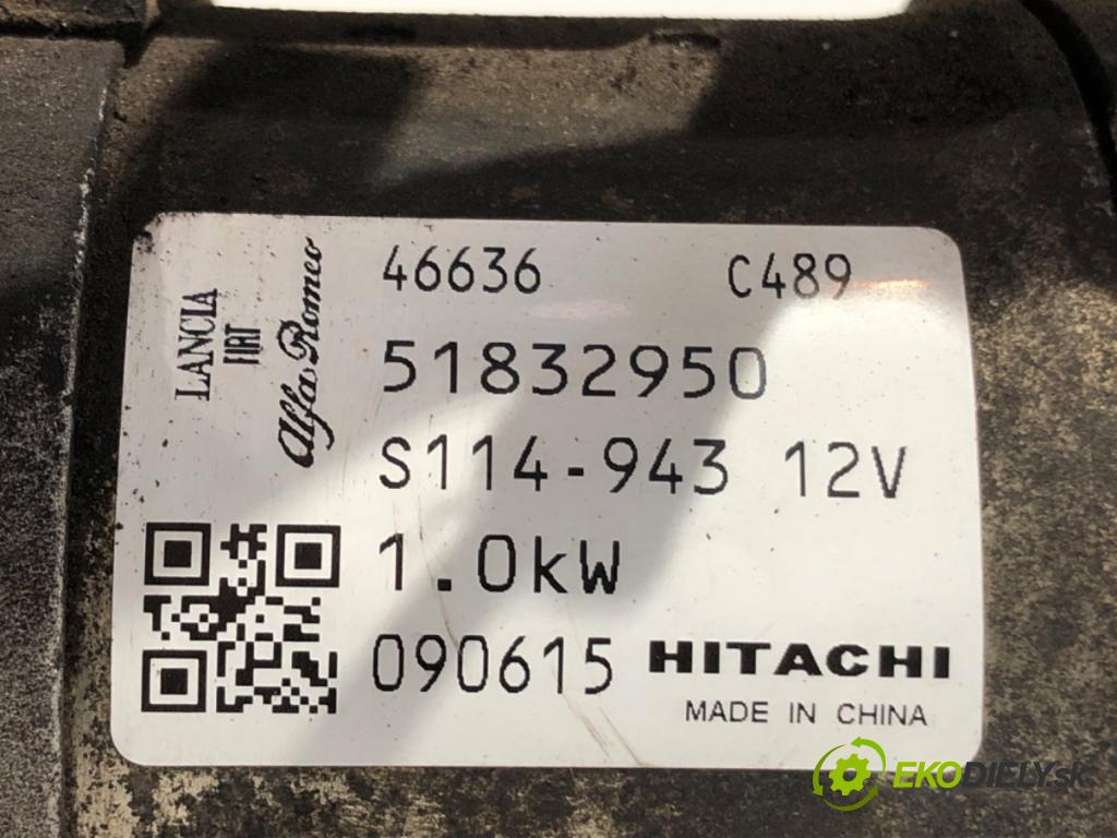 FIAT BRAVO II liftback 2009 88 kW 1.4 T-Jet (198AXG1B) 1368 Štartér 51832950 (Štartér)
