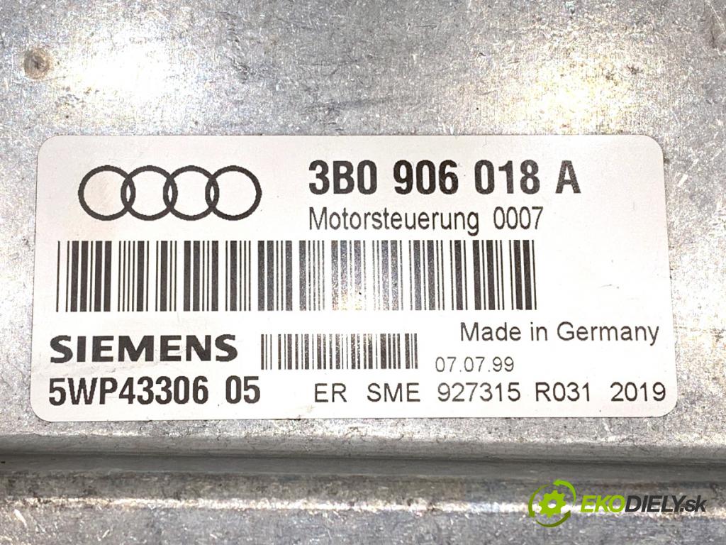 AUDI A4 B5 sedan 1999 74 kW 1.6 1595 riadiaca jednotka Motor 3B0906018A (Riadiaca jednotka)