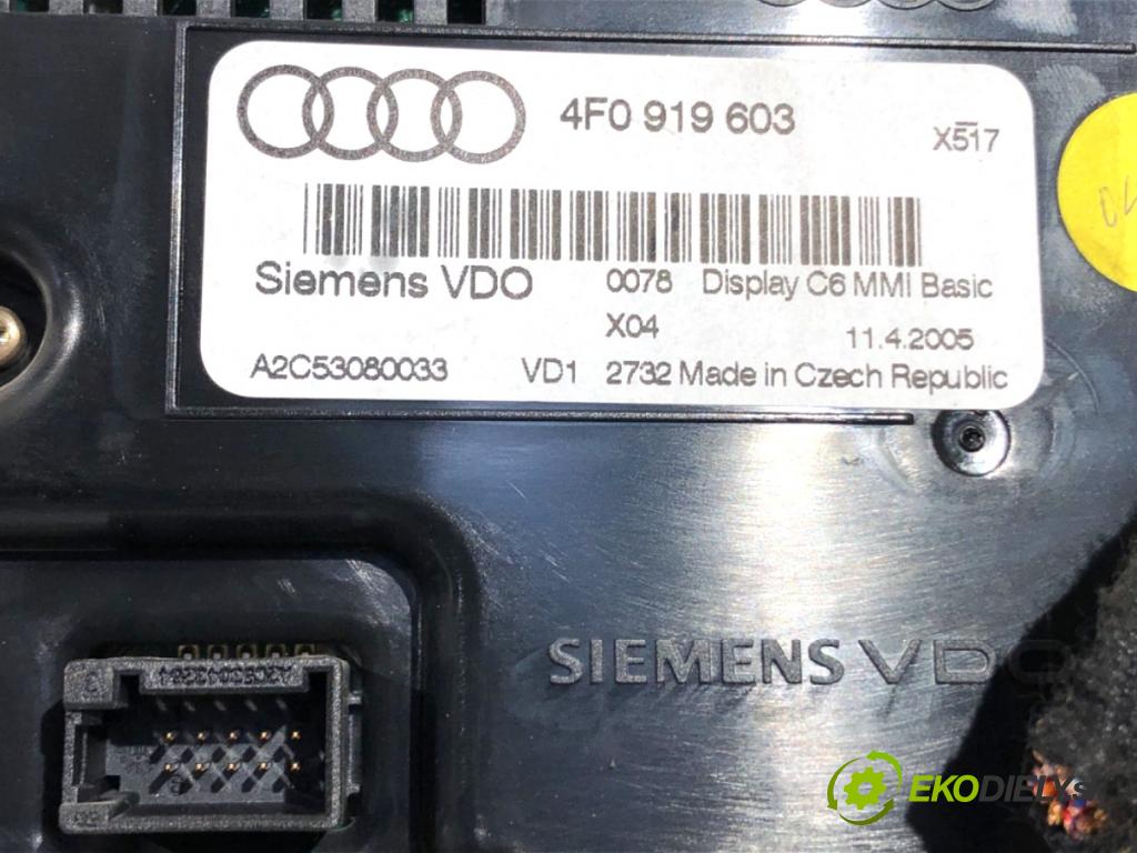AUDI A6 C6 sedan 2005 103 kW 2.0 TDI 1968 Dislpej 4F0919603 (Prístrojová doska)