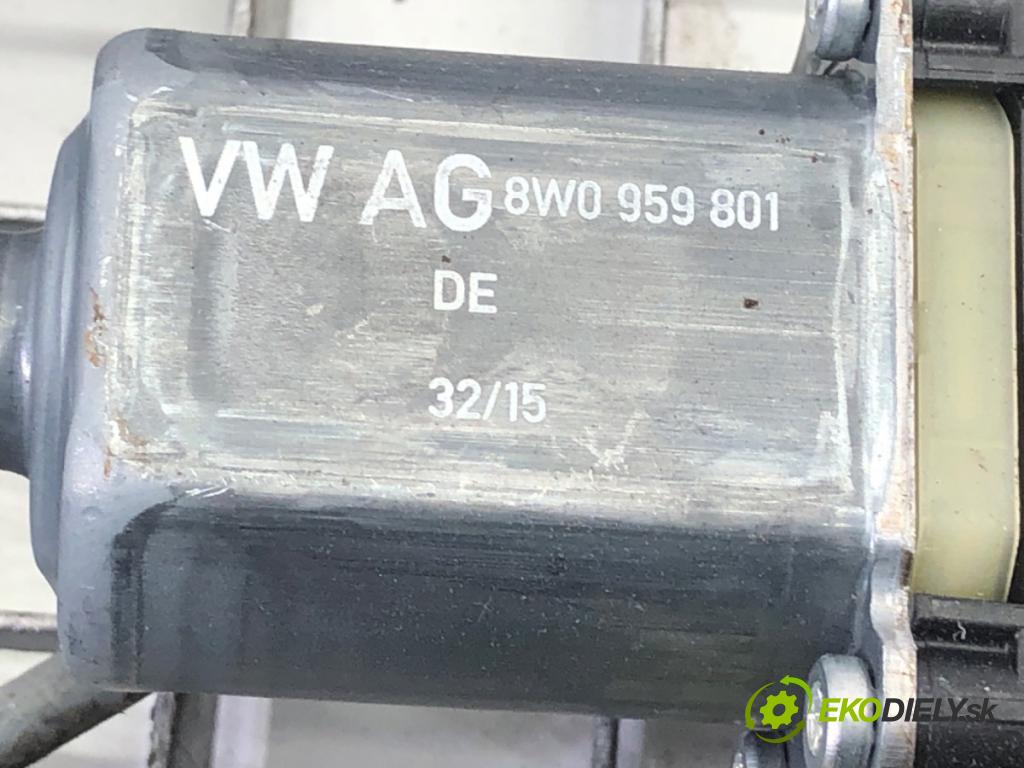 AUDI Q7 4M SUV 2015 200 kW 3.0 TDI quattro 2967 mechanismus okna pravý zadní část 4M0839462A