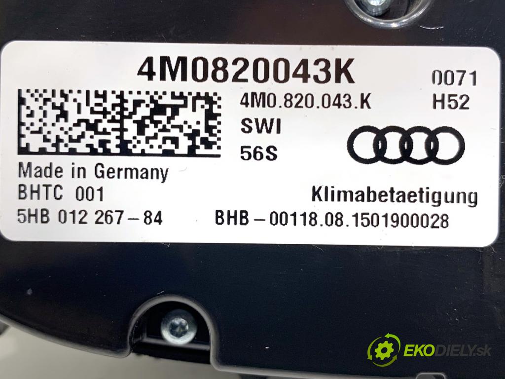 AUDI Q7 4M SUV 2015 200 kW 3.0 TDI quattro 2967 Panel ovládania kúrenia 4M0820043K (Prepínacie páčky pod volantom)