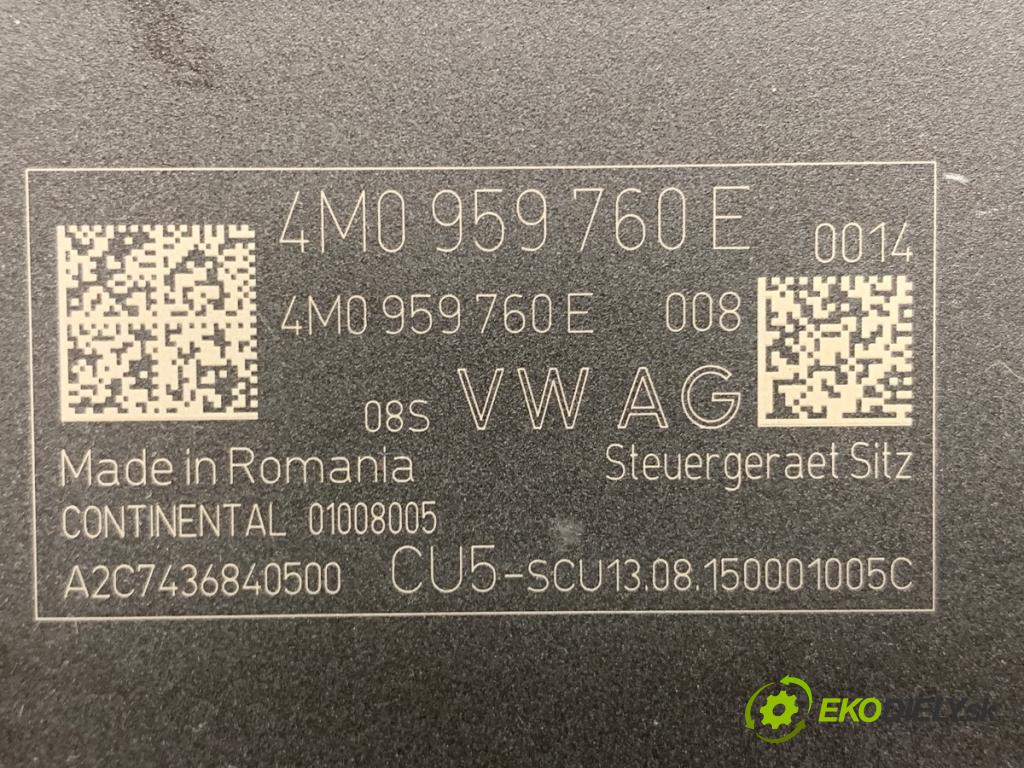 AUDI Q7 4M SUV 2015 200 kW 3.0 TDI quattro 2967 Modul pamäte sedačky 4M0959760E