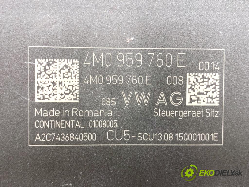 AUDI Q7 4M SUV 2015 200 kW 3.0 TDI quattro 2967 Modul pamäte sedačky 4M0959760E