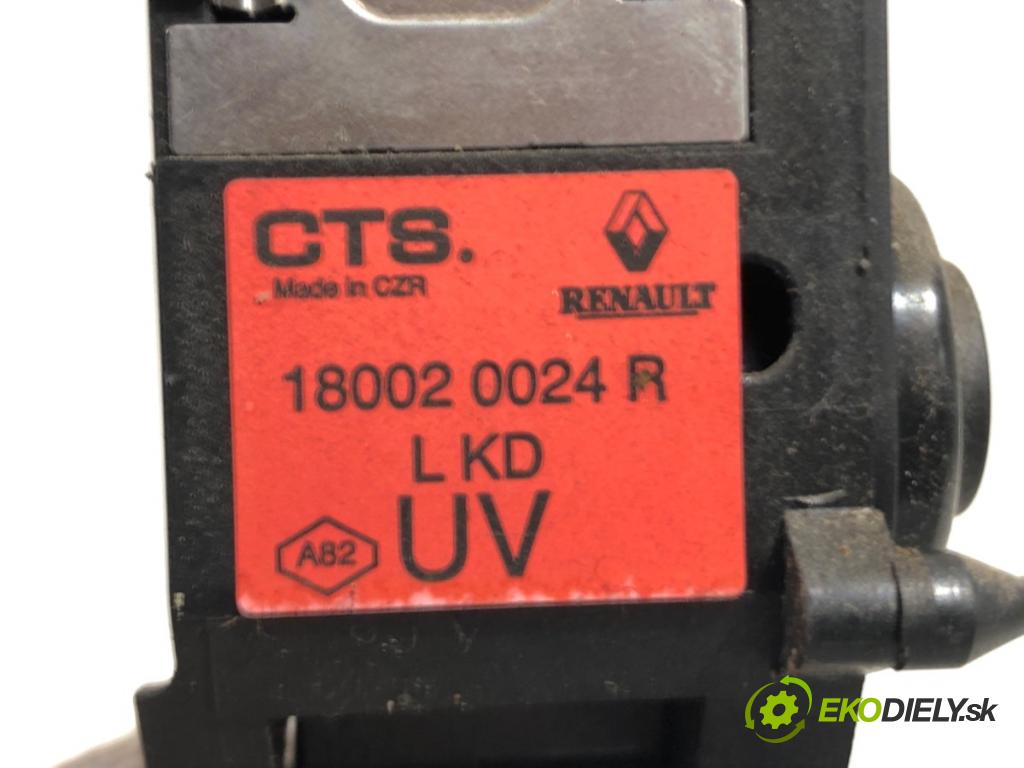 RENAULT SCENIC III nadwozie wielkoprzestrzenne (MPV) 2009 96 kW 1.4 16V (JZ0F, JZ1V) 1397 Potenciometer plynu 180020024R (Potenciometer plynového pedálu)