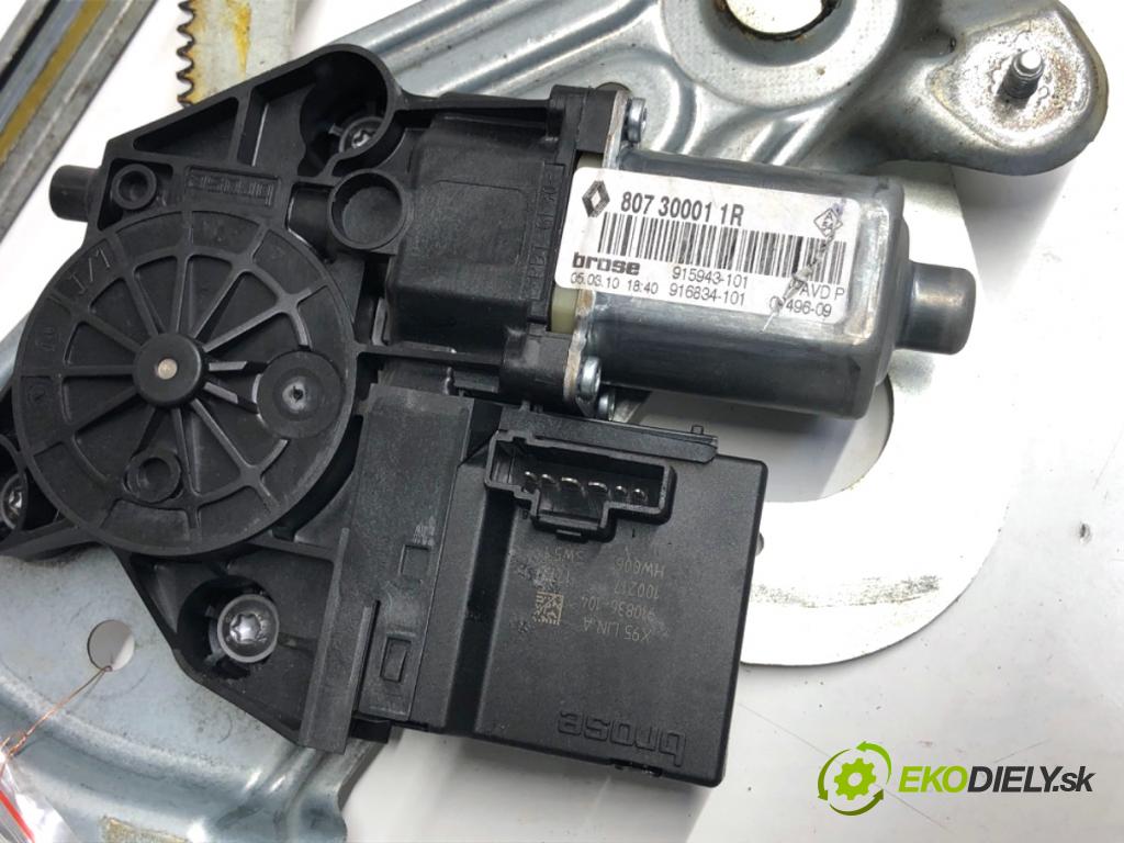 RENAULT SCENIC III nadwozie wielkoprzestrzenne (MPV) 2009 96 kW 1.4 16V (JZ0F, JZ1V) 1397 mechanismus okna pravý přední část 910836-104