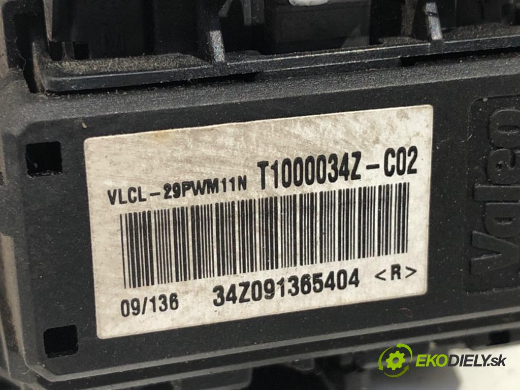 RENAULT SCENIC III nadwozie wielkoprzestrzenne (MPV) 2009 96 kW 1.4 16V (JZ0F, JZ1V) 1397 odpor rezistor topení vzduchu T1000034Z (Odpory topení)