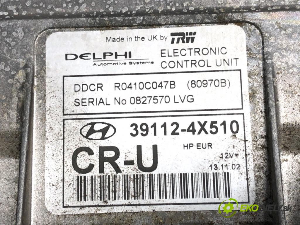 HYUNDAI TERRACAN Nadwozie pełne/SUV 2004 110 kW 2.9 CRDi 4WD 2902 riadiaca jednotka Motor 39112-4X510 (Riadiaca jednotka)