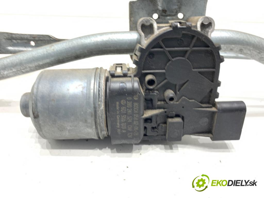VW POLO IV 9N liftback 2002 47 kW 1.2 12V 1198 Mechanizmus stieračov predný 6Q1955023D (Motorček stieračov predný)