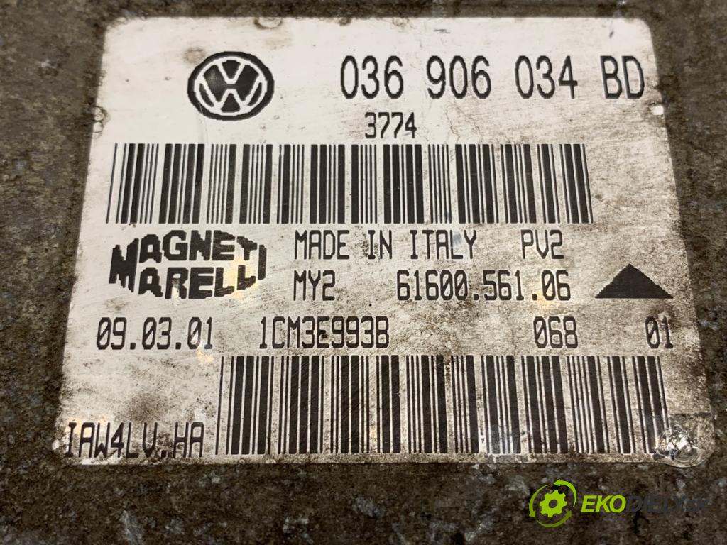 SEAT LEON I liftback 2001 77 kW 1.6 16 V 1598 řídící jednotka motora 036906034BD (Řídící jednotky)