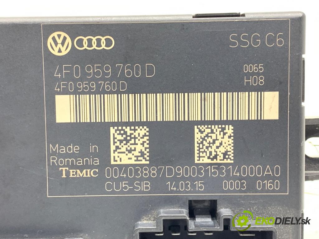AUDI Q7 4L SUV 2015 200 kW 3.0 TFSI quattro 2995 Modul pamäte sedačky 4F0959760D