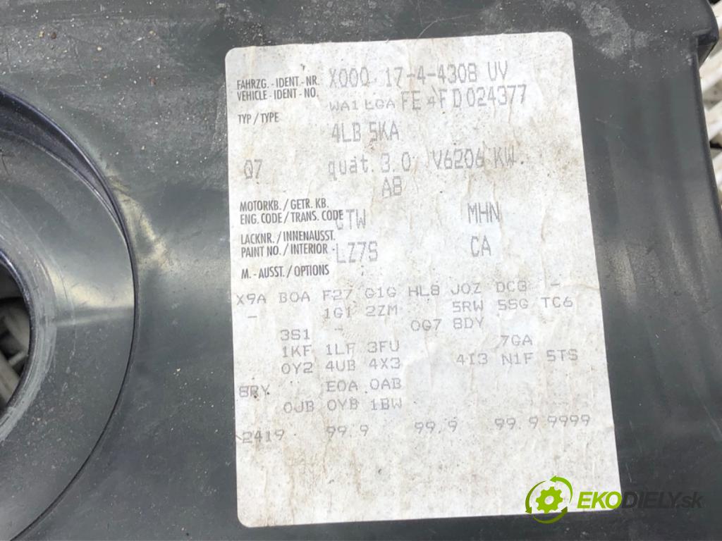 AUDI Q7 4L SUV 2015 200 kW 3.0 TFSI quattro 2995 subwoofer 4L0035382B (Audio zariadenie)