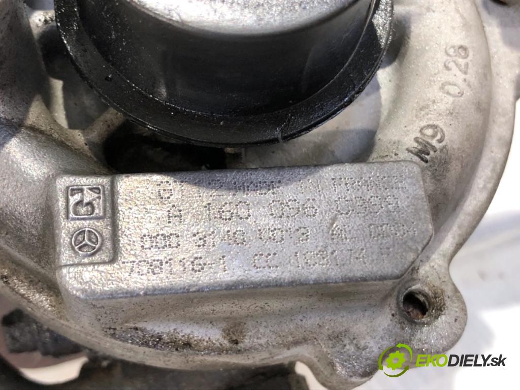 SMART FORTWO coupe 1999 45 kW 0.7 (450.352, 450.332) 698 turbo A1600960999 (Turbodúchadla (kompletní))