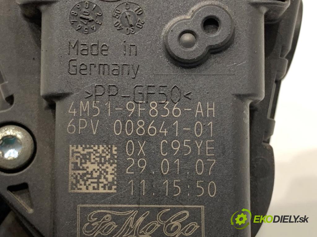 VOLVO V50 Kombi 2007 80 kW 1.6 D 1560 Potenciometer plynu 4M51-9F836-AH (Potenciometer plynového pedálu)