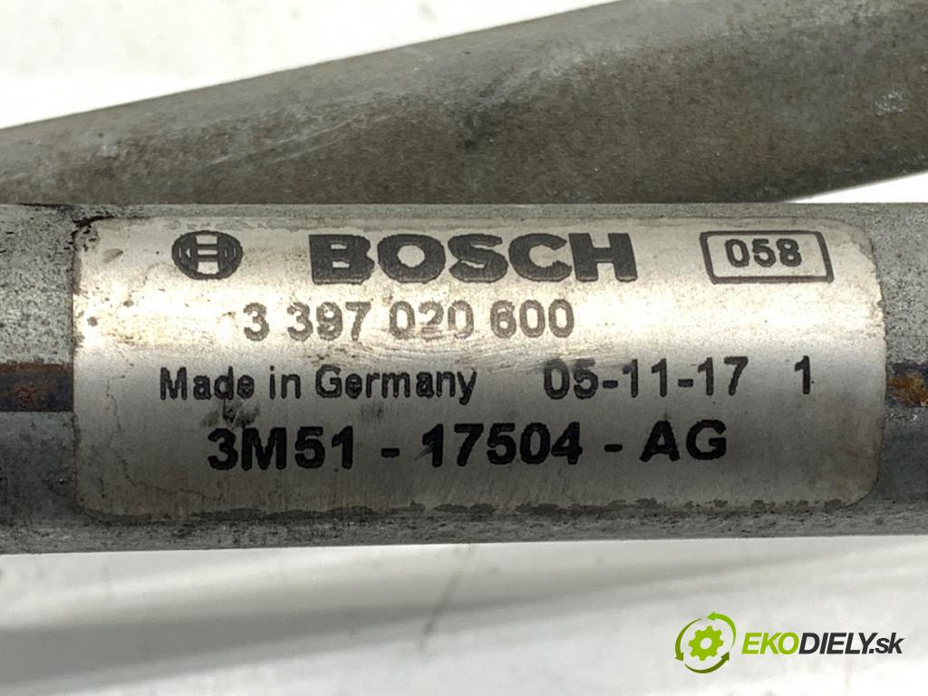 FORD FOCUS C-MAX nadwozie wielkoprzestrzenne (MPV) 2005 66 kW 1.6 TDCi 1560 Mechanizmus stieračov predný 3M51-17504-AG (Motorček stieračov predný)