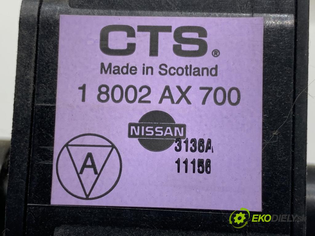 NISSAN NOTE E11 nadwozie wielkoprzestrzenne (MPV) 2006 65 kW 1.4 1386 Potenciometer plynu 18002AX700 (Potenciometer plynového pedálu)