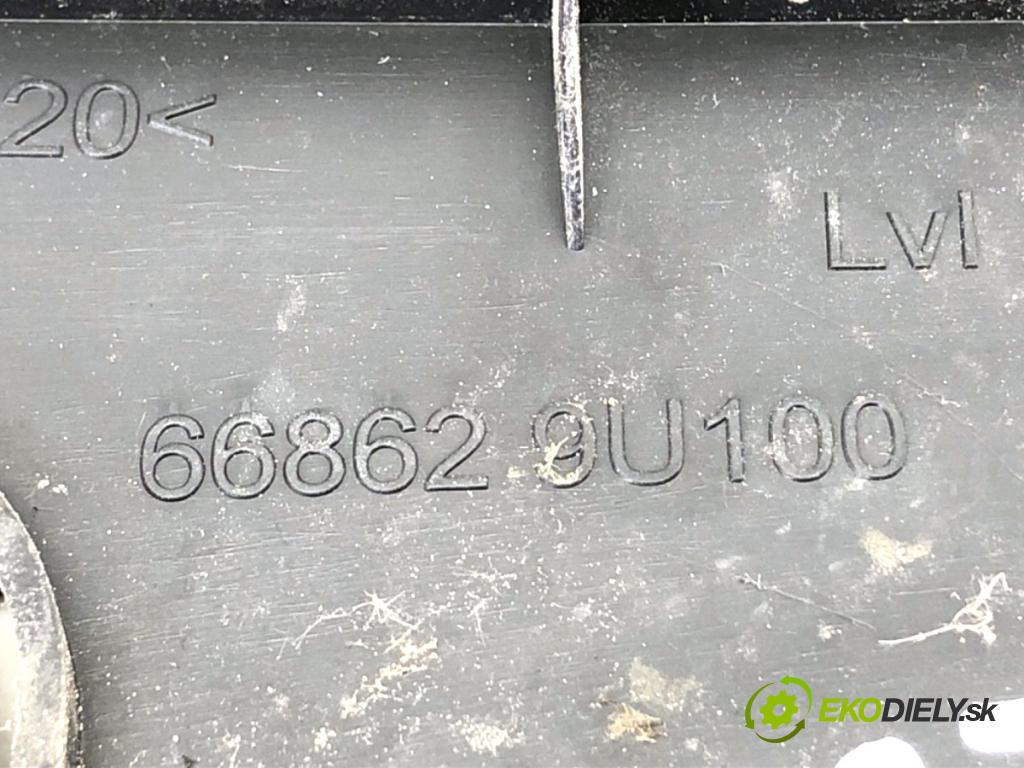 NISSAN NOTE E11 nadwozie wielkoprzestrzenne (MPV) 2006 65 kW 1.4 1386 Torpédo, plast pod čelné okno 668629U100 (Torpédo (plast pod čelným sklom))
