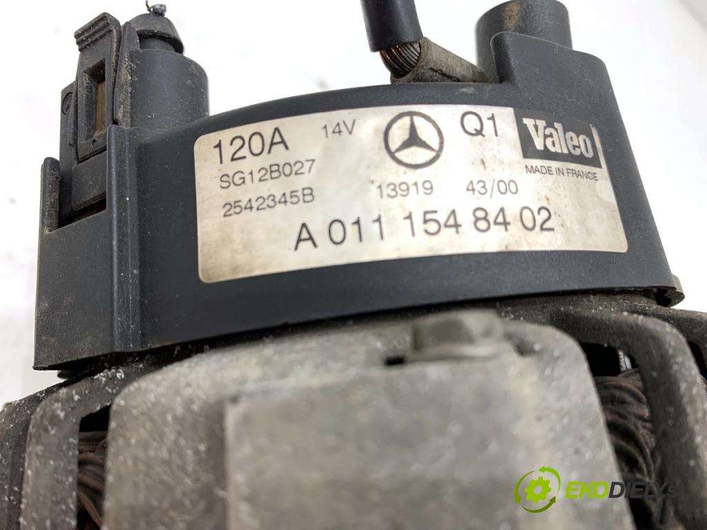 MERCEDES-BENZ W203 sedan 2000 95 kW C 180 (203.035) 1998 Alternátor A0111548402 (Alternátor)