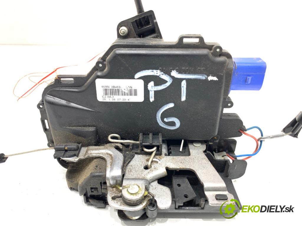 VW POLO IV 9N liftback 2008 51 kW 1.4 TDI 1422 zámok dveře pravý zadní část