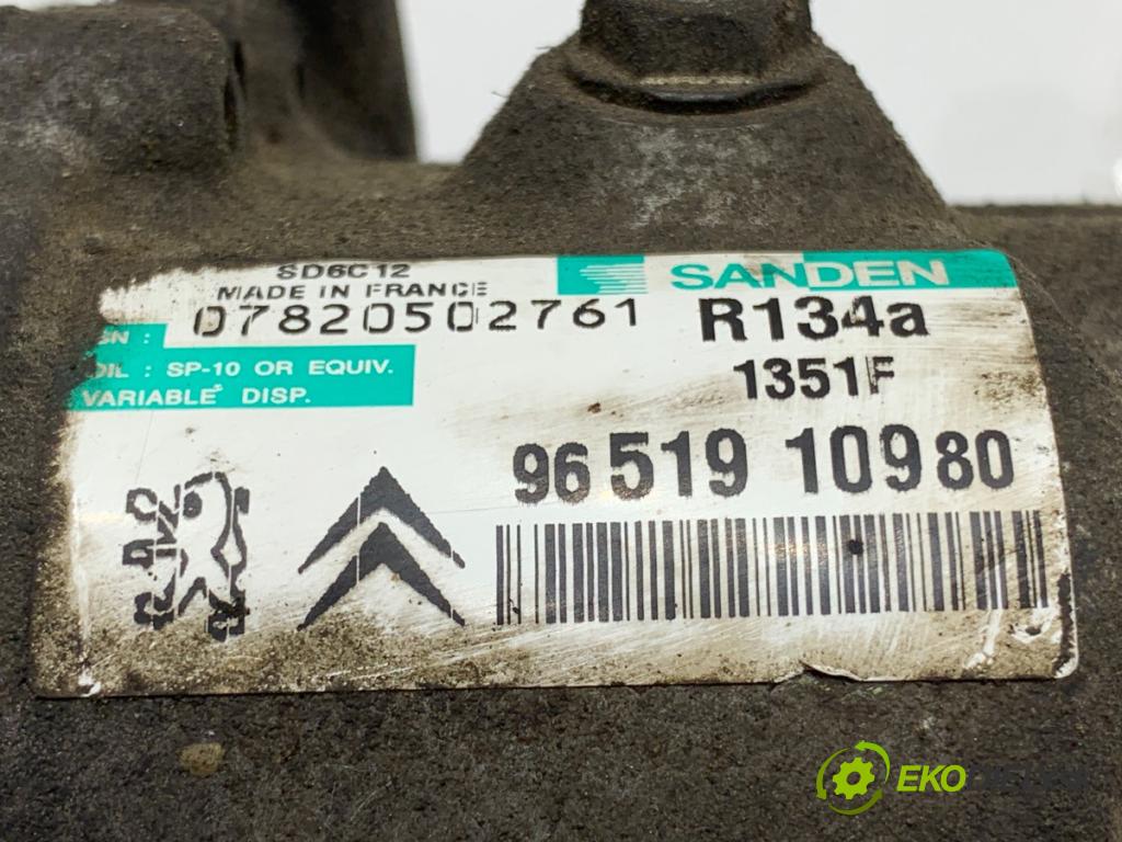 PEUGEOT 207 liftback 2007 54 kW 1.4 1360 Kompresor klimatizácie 9651910980 (Kompresor klimatizácie)