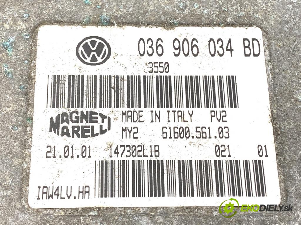 SEAT LEON I liftback 2001 77 kW 1.6 16 V 1598 riadiaca jednotka Motor 036906034BD (Riadiaca jednotka)