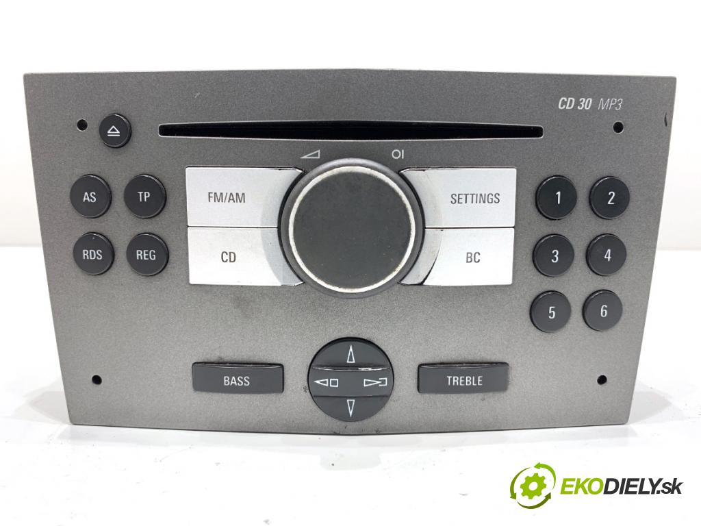 OPEL ASTRA H liftback 2005 74 kW 1.7 CDTI (L48) 1686 RADIO 93183869 (Audio zariadenie)