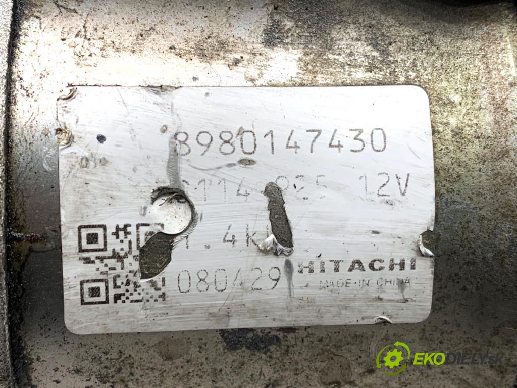 OPEL ASTRA H liftback 2005 74 kW 1.7 CDTI (L48) 1686 Štartér 8980147430 (Štartér)