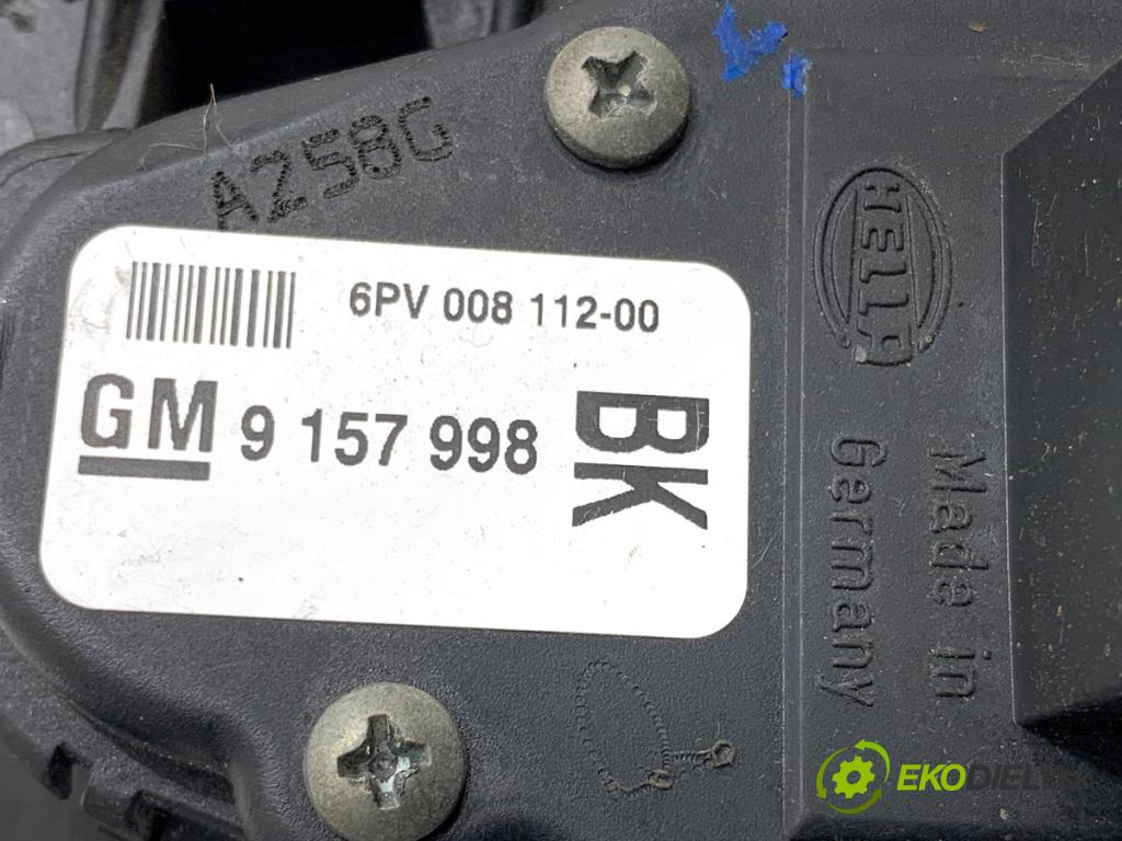 OPEL ASTRA H liftback 2005 74 kW 1.7 CDTI (L48) 1686 Potenciometer plynu 9157998 (Potenciometer plynového pedálu)