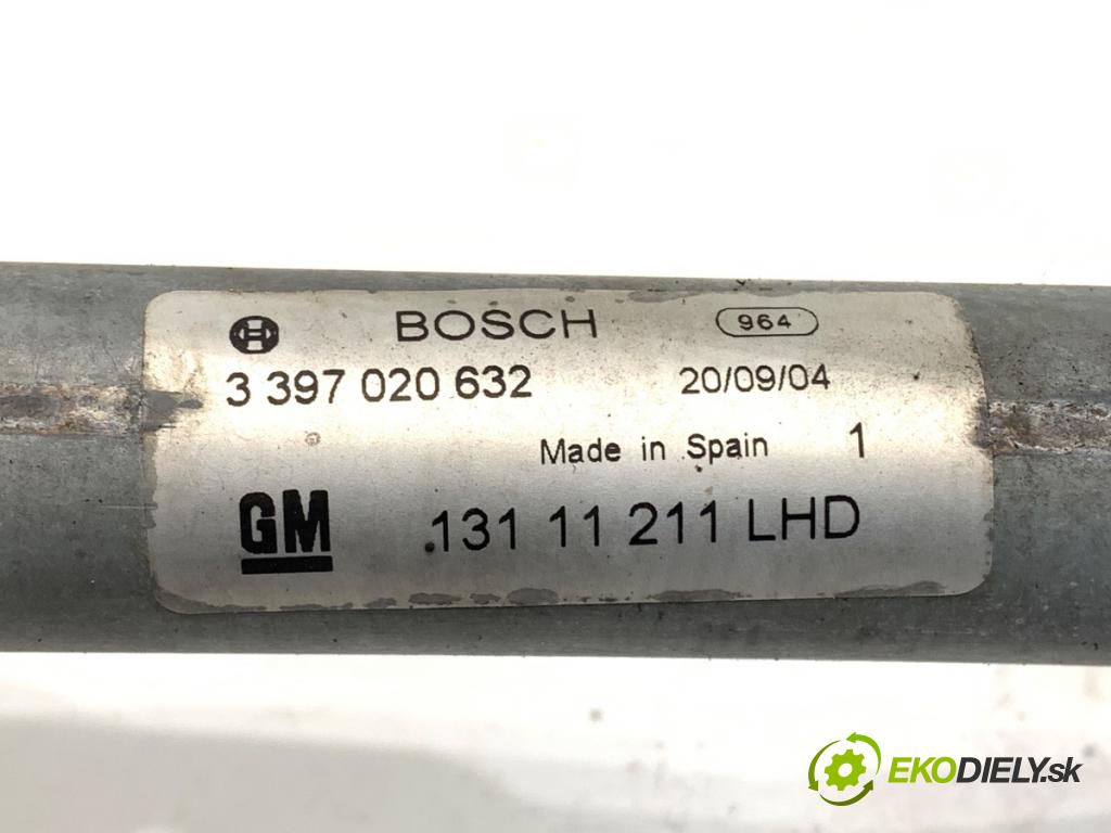 OPEL ASTRA H liftback 2005 74 kW 1.7 CDTI (L48) 1686 Mechanizmus stieračov predný 13111211 (Motorček stieračov predný)