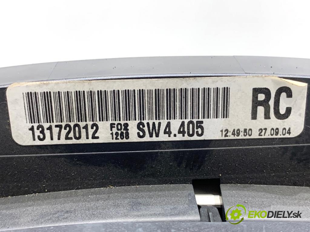 OPEL ASTRA H liftback 2005 74 kW 1.7 CDTI (L48) 1686 Prístrojovka 13172012 (Prístrojová doska)