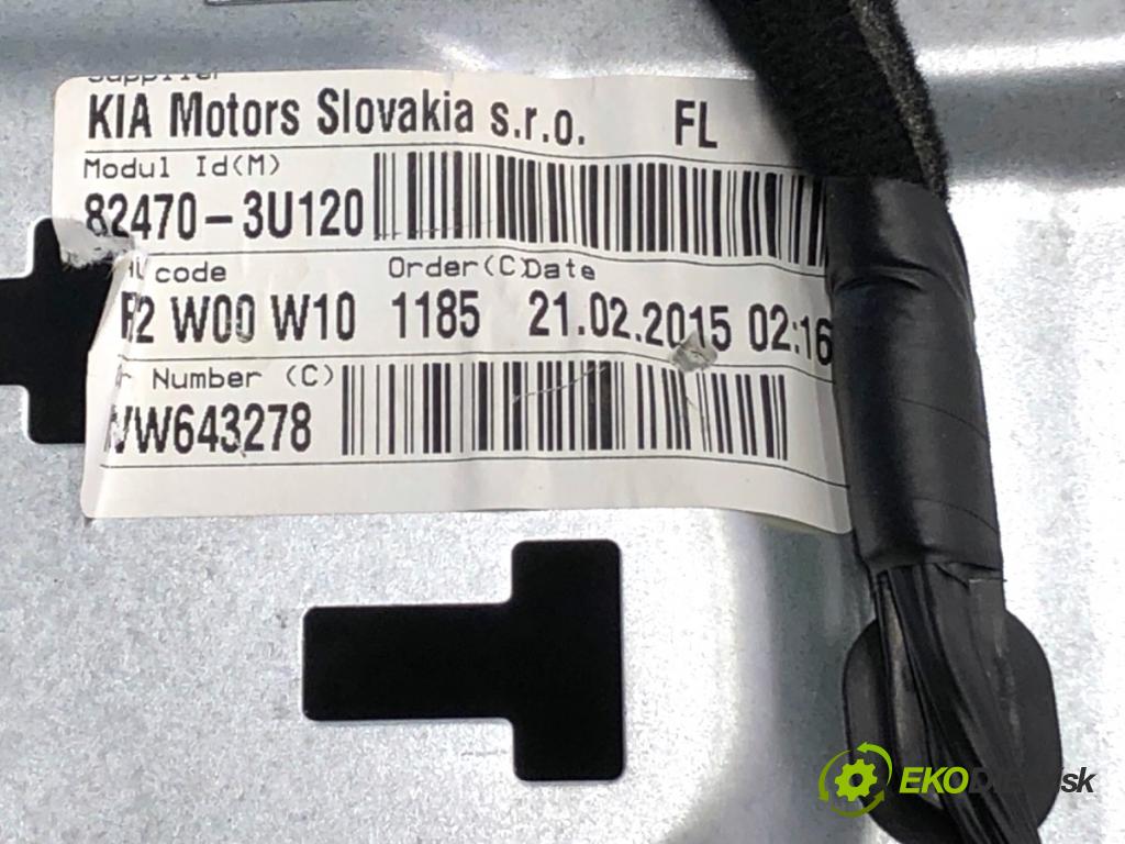 KIA SPORTAGE III SUV 2015 99 kW 1.6 GDI 1591 mechanismus okna levý přední část 82470-3U120
