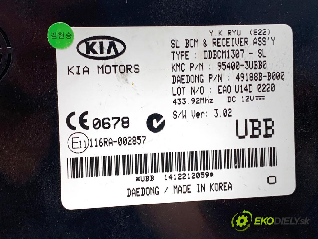 KIA SPORTAGE III SUV 2015 99 kW 1.6 GDI 1591 Modul BCM 95400-3UBB0 (Riadiaca jednotka ostatné)