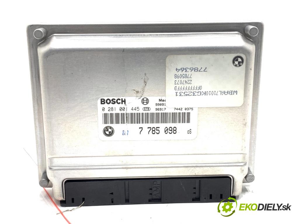 BMW E46 sedan 2000 100 kW 320 d 1951 riadiaca jednotka Motor 7785098 0281001445 (Riadiaca jednotka)