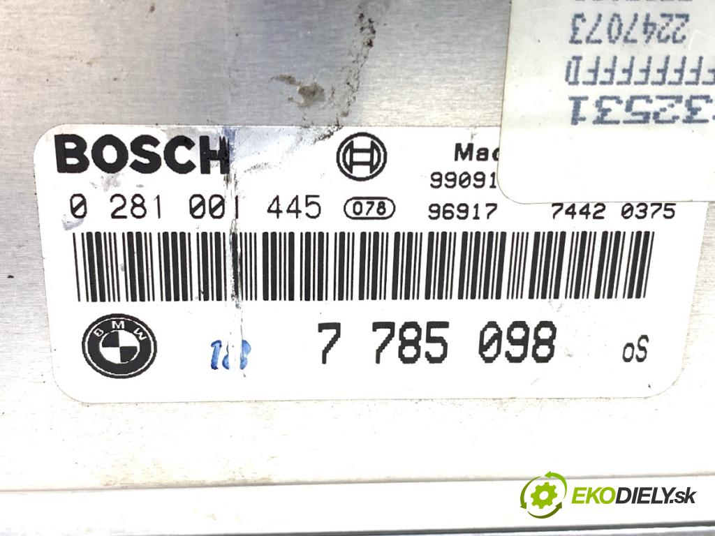 BMW E46 sedan 2000 100 kW 320 d 1951 riadiaca jednotka Motor 7785098 0281001445 (Riadiaca jednotka)