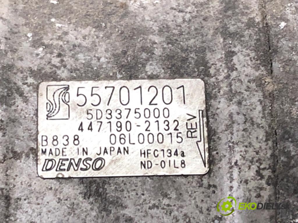 FIAT BRAVO II liftback 2010 66 kW 1.6 D Multijet (198AXM1B) 1598 Kompresor klimatizácie 55701201 (Kompresor klimatizácie)