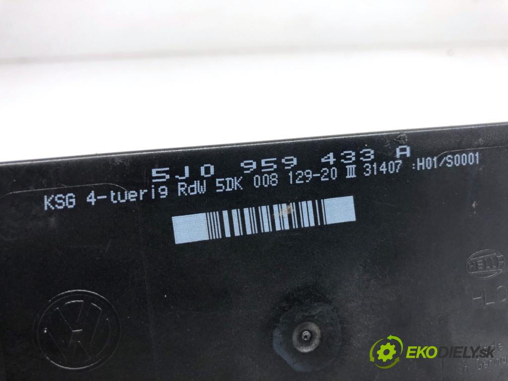 SKODA FABIA II liftback 2007 51 kW 1.2 1198 Modul komfortu 5J0959433A (Modul komfortu)