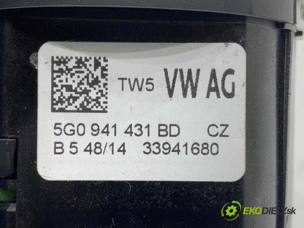 VW GOLF VII liftback 2014 110 kW 2.0 TDI 1968 spínač světel 5G0941431BD