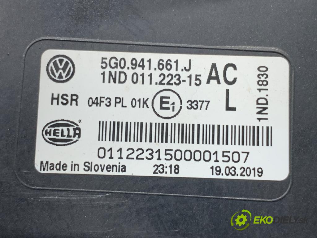 VW GOLF VII liftback 2014 110 kW 2.0 TDI 1968 hmlové svetlo, hmlovka levý přední část 5G0941661J