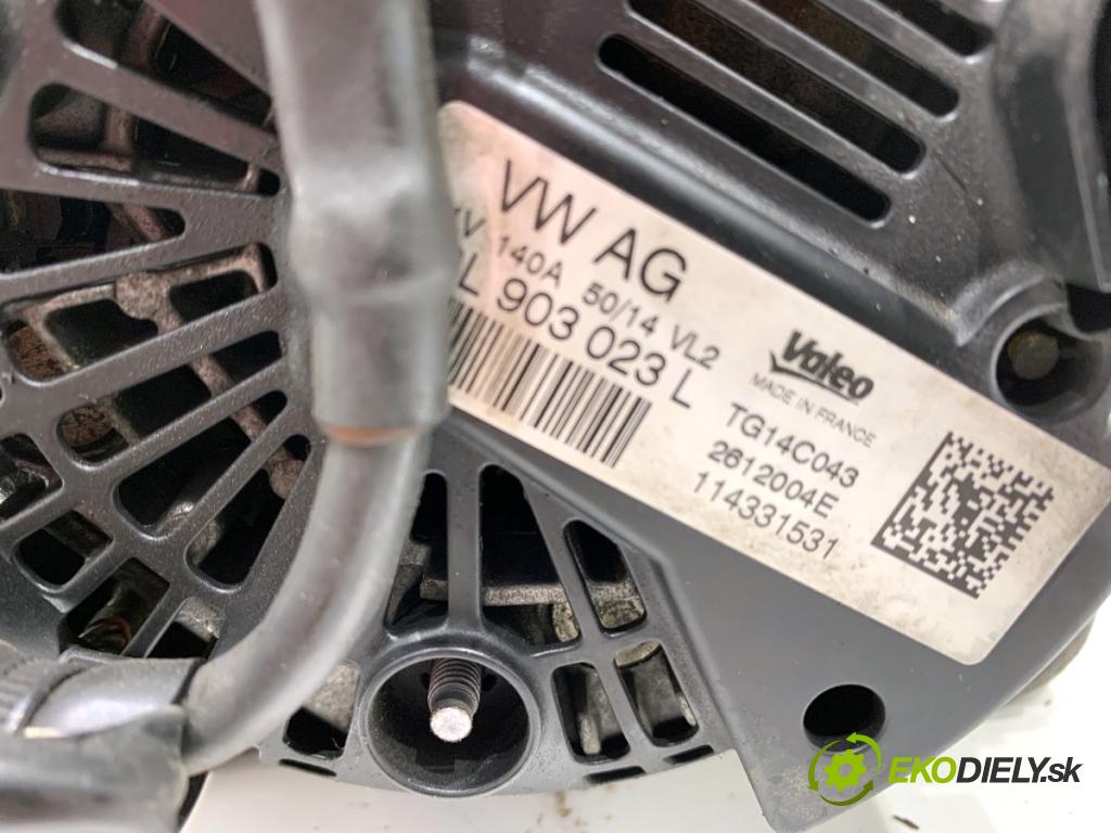 VW GOLF VII liftback 2014 110 kW 2.0 TDI 1968 Alternátor 03L903023L (Alternátor)
