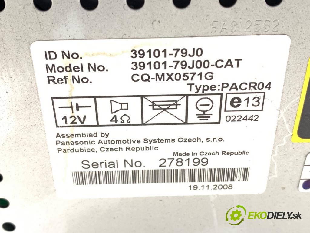 FIAT SEDICI SUV 2009 79 kW 1.6 16V 4x4 1586 RADIO 39101-79J0 (Audio zariadenie)