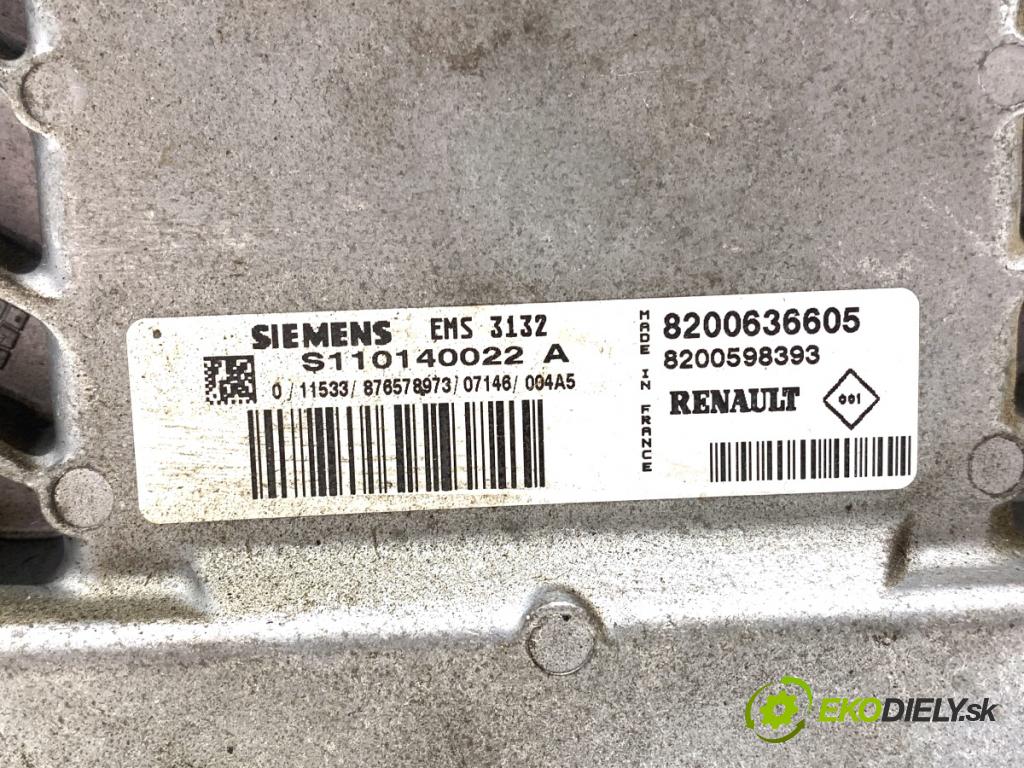 DACIA LOGAN Kombi 2007 77 kW 1.6 16V (KS0L, KS0M, KS0P, KS1S) 1598 riadiaca jednotka Motor 8200636605 (Riadiaca jednotka)