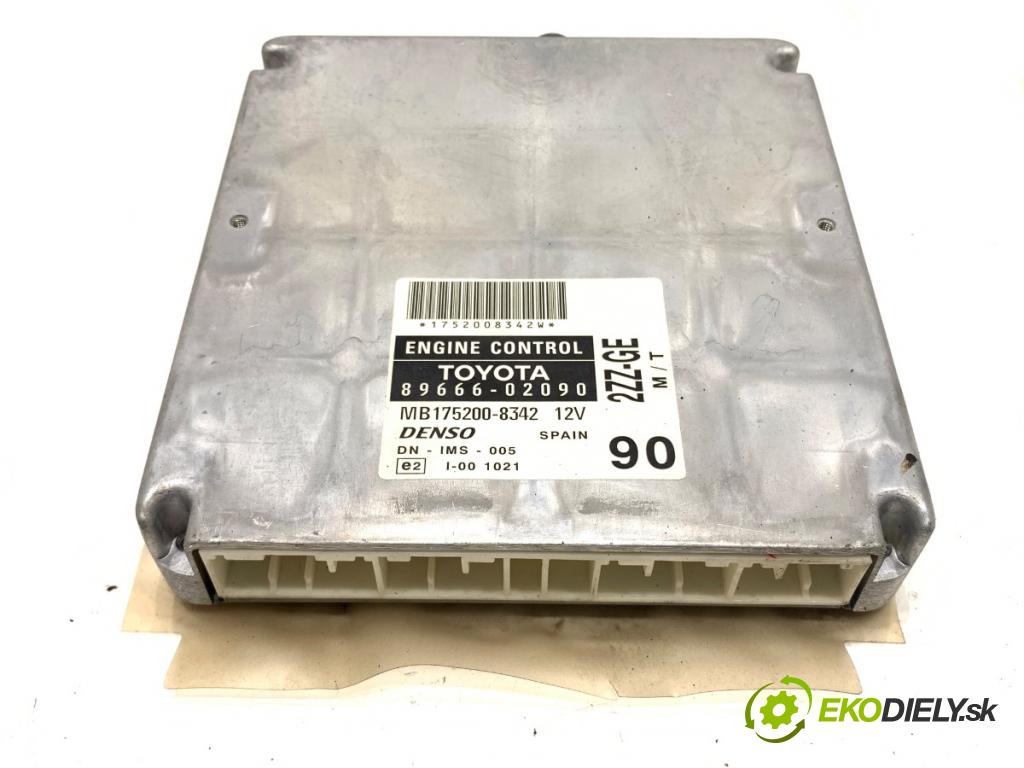 TOYOTA COROLLA E12 liftback 2002 141 kW 1.8 VVTL-i TS (ZZE123) 1796 riadiaca jednotka Motor 89666-02090 (Riadiaca jednotka)